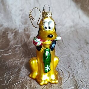 Disney PLUTO Blown Mercury Glass Christmas Ornament